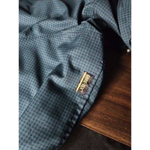 Large Jacket Zero Restriction Golf Outerwear USA Gore-Tex Green Quarter Button - Picture 5 of 7